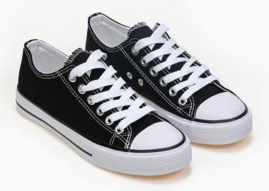 Basic sneakers πάνινα - Μαύρο - Issue - 