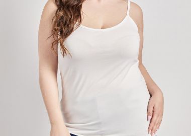 Basic viscose τοπ με τιράντες -  - 