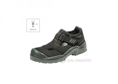 Bata Industrials Act 151 U MLIB09B1 black sandals - Bata Industrials - 