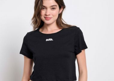 BDTK CROPPED T-SHIRT ΜΑΥΡΟ - BODY TALK - 
