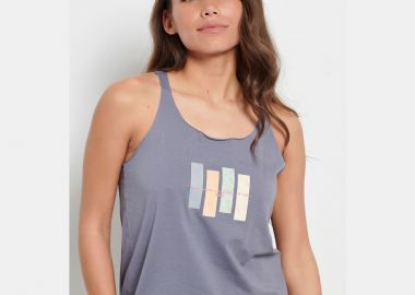 BDTK SNAPS SLEEVELESS TOP ΜΠΛΕ - BODY TALK - 