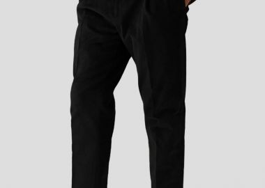 BE ABLE Ανδρικό Μαύρο Black Corduroy Trousers - BE ABLE - 