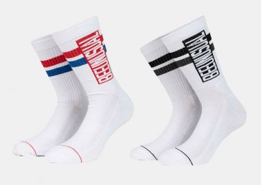 BEE UNUSUAL ORIGINAL SOLID CREW 2PACK SOCKS ΑΣΠΡΟ - BEE UNUSUAL - 
