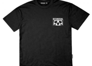 BEE UNUSUAL Unisex Graphic T-Shirt - Μαύρο-AT-260240-BLACK - BEE UNUSUAL - 