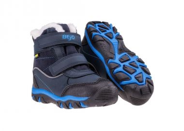 Bejo Baisy Mid Παιδικά Μποτάκια με Σκρατς Navy Μπλε 92800442207 - Bejo - 