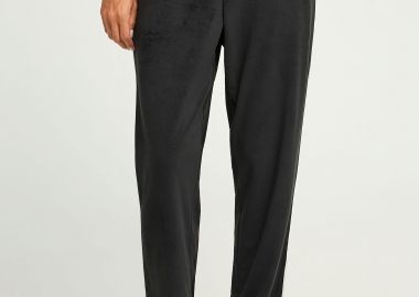 Βελουτέ παντελόνι φόρμας με ρίγα - FUNKY BUDDHA - 