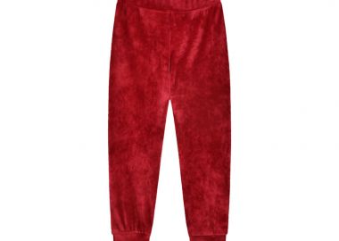 Βελουτέ παντελόνι φόρμας μονόχρωμη για κορίτσι - ΚΕΡΑΣΣΙ 15-122326-0-2 - OEM - 