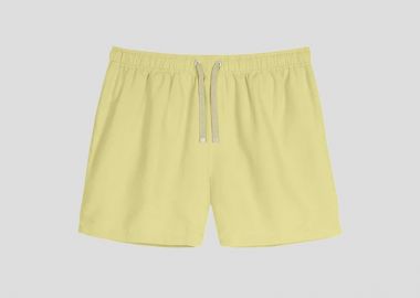 BENIBECA Ανδρικό Κίτρινο Laki Mid Length Men's Swim Shorts - BENIBECA - 