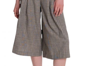 Βερμούδα Ale Ριγέ Με Ζώνη 8921029-GREY Γυναικείο - Ale - 