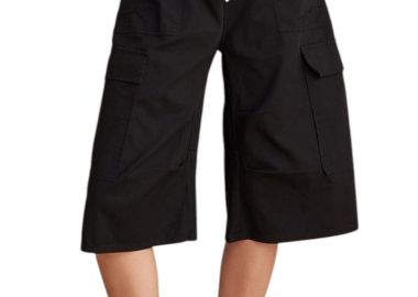 Βερμούδα Attrattivo Cargo Με Τσέπες 9922234-BLACK Γυναικείο - Attrattivo - 