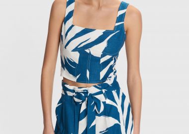 Βερμούδα εμπριμέ με ζώνη - 5206634916501 -  - 