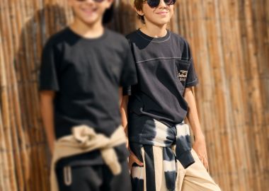 Βερμούδα με ένθετο και τύπωμα για αγόρι - ΒΑΝΙΛΙΑ 13-224044-2 - energiers - 