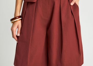 Βερμούδα με πιέτες - FUNKY BUDDHA - 