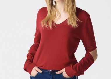 Bersave γυναικεία μπλούζα με ανοιχτές αγκώνες - SOU - 