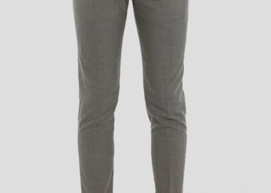 BERWICH Ανδρικό Γκρι Grey Cotton Trousers - BERWICH - 