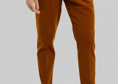 BERWICH Ανδρικό Πορτοκαλί Barber Articolo Trousers - BERWICH - 