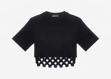 Bi-Layer T-Shirt in Black - Cutcuutur - 