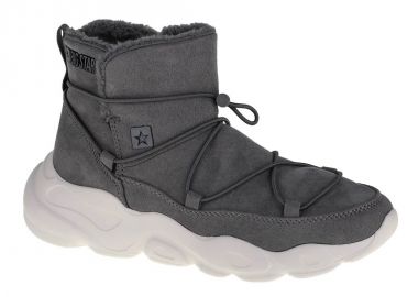 Big Star Shoes Γυναικεία Μποτάκια Αστραγάλου με Πλατφόρμα Γκρι II274264 - Big Star - 