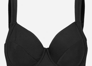 Bikini-top με μπανέλα σε μαύρο χρώμα -  - 