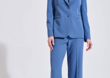 Bill Cost γυναικείο παντελόνι μονόχρωμο Classic Straight Fit - 10-031079-0 Μπλε Σκούρο - BILL COST - 