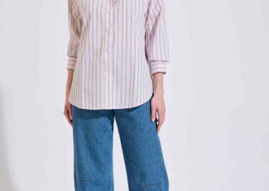 Bill Cost γυναικείο πουκάμισο με ριγέ σχέδιο Relaxed Fit - 10-320640-0 Ροζ - BILL COST - 
