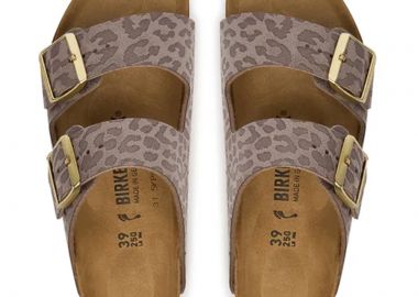 BIRKENSTOCK ARIZONA 1031941 LEO GREY TAUPE - BIRKENSTOCK - 