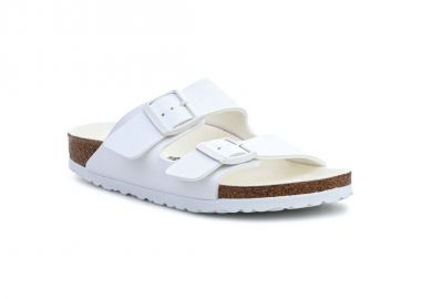Birkenstock Arizona Birko-Flor Γυναικεία Σανδάλια Ανατομικά σε Λευκό Χρώμα 1019046 - Birkenstock - 