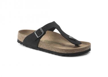 Birkenstock Gizeh BirkoFlor Women's Narrow Black FlipFlops for Narrow Feet Vegan Black 1020487 - Birkenstock - 