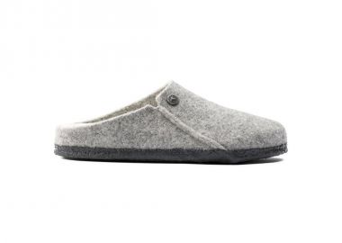 Birkenstock Zermatt Light Gray Wool Felt Insulated Men'sWomen's Slippers Regular Wide 1015092 - Birkenstock - 