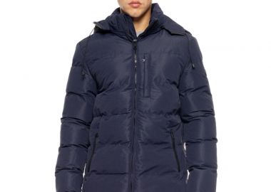 Biston fashion ανδρικό κοντό μπουφάν με αποσπώμενη κουκούλα NAVY 50-201-012-010-M -  - 