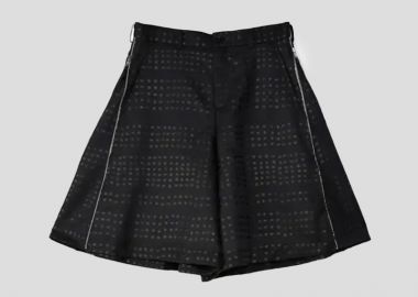 BLACK COMME DES GARÇONS Ανδρικό Μαύρο Dot Print Shorts - Black - BLACK COMME DES GARÇONS - 