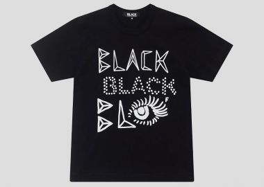 BLACK COMME DES GARÇONS Ανδρικό Μαύρο Short Sleeve T-Shirt - BLACK COMME DES GARÇONS - 
