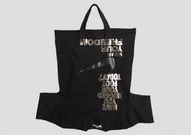 BLACK COMME DES GARÇONS Ανδρικό Μαύρο Tote Bag - BLACK COMME DES GARÇONS - 