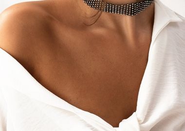 BLACK STRASS CHOKER - fashionroom - 