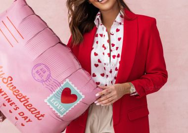 Blazer Lija Κόκκινο - Amelie's - 