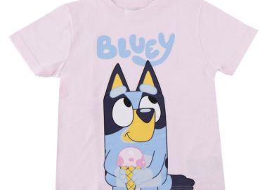 Bluey Ice Cream Παιδικό Κοντομάνικο Μπλουζάκι Ροζ Ροζ - Bluey - 