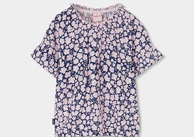Boboli παιδική μπλούζα με floral print - 713012 Πολύχρωμο - BOBOLI - 