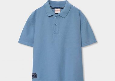 Boboli παιδική μπλούζα πόλο - 843050 Μπλε - BOBOLI - 