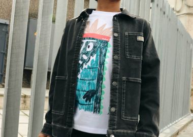 Boboli παιδικό denim jacket - 603111 Γκρι - BOBOLI - 