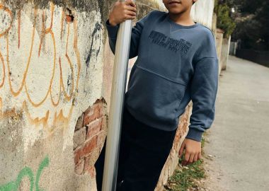 Boboli παιδικό ελαστικό τζιν παντελόνι - 690050 Μαύρο - BOBOLI - 