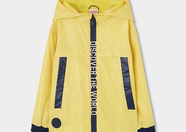 Boboli παιδικό μπουφάν parka μονόχρωμο - 543169 Κίτρινο - BOBOLI - 