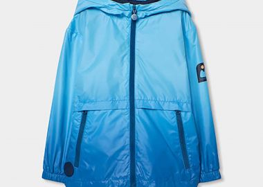 Boboli παιδικό μπουφάν parka ντεγκραντέ - 503165 Τυρκουάζ - BOBOLI - 