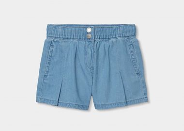 Boboli παιδικό σορτς denim - 403119 Denim Blue Σκούρο - BOBOLI - 