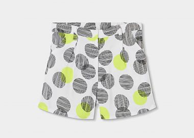 Boboli παιδικό σορτς με all-over print - 423032 Εκρού - BOBOLI - 