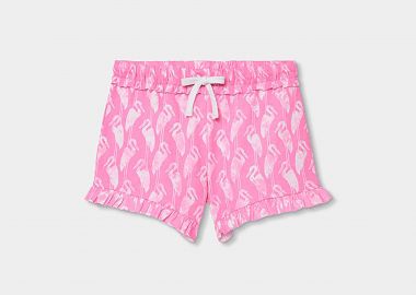 Boboli παιδικό σορτς με all-over print - 443078 Φούξια - BOBOLI - 
