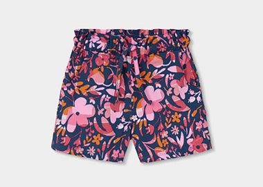 Boboli παιδικό σορτς με floral print - 323064 Πολύχρωμο - BOBOLI - 