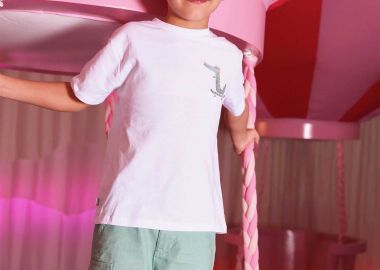 Boboli παιδικό Τ-shirt με skateboard print - 813002 Λευκό - BOBOLI - 