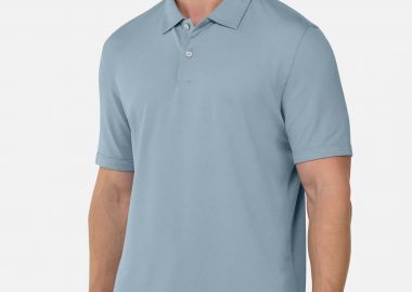 Boggi Milano ανδρική μπλούζα πόλο πικέ κοντομάνικη Regular Fit - BO25P004204 Μπλε Ανοιχτό - BOGGI MILANO - 
