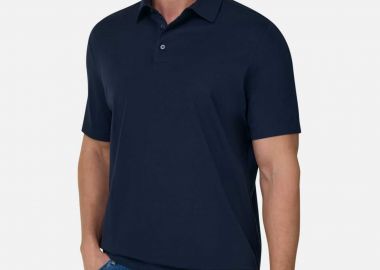 Boggi Milano ανδρική πόλο μπλούζα μονόχρωμη Regular Fit 
