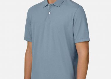 Boggi Milano ανδρική πόλο μπλούζα μονόχρωμη Regular Fit 